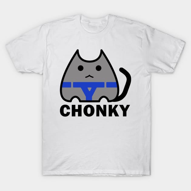 Cinderblok Chonky Cat Meme Chonk T-Shirt by Electrovista